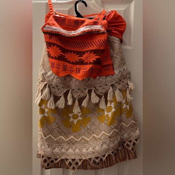 DISNEY STORE Authentic Girl’s Moana Costume Size 7/8 - Picture 4 of 13